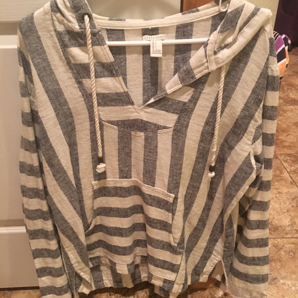Forever 21 linen poncho